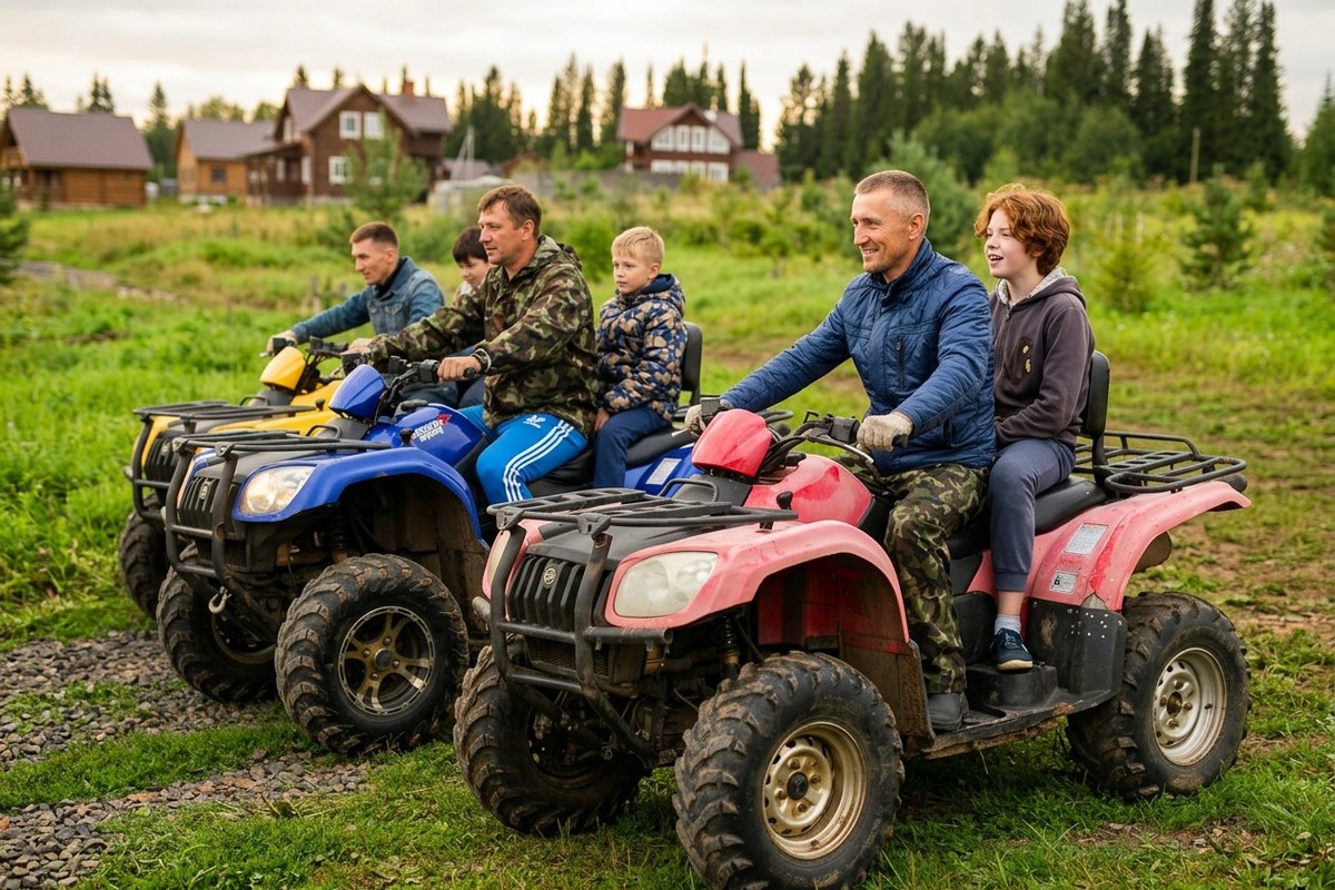 Катание на квадроциклах в подарок