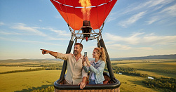 Романтическое свидание на воздушном шаре